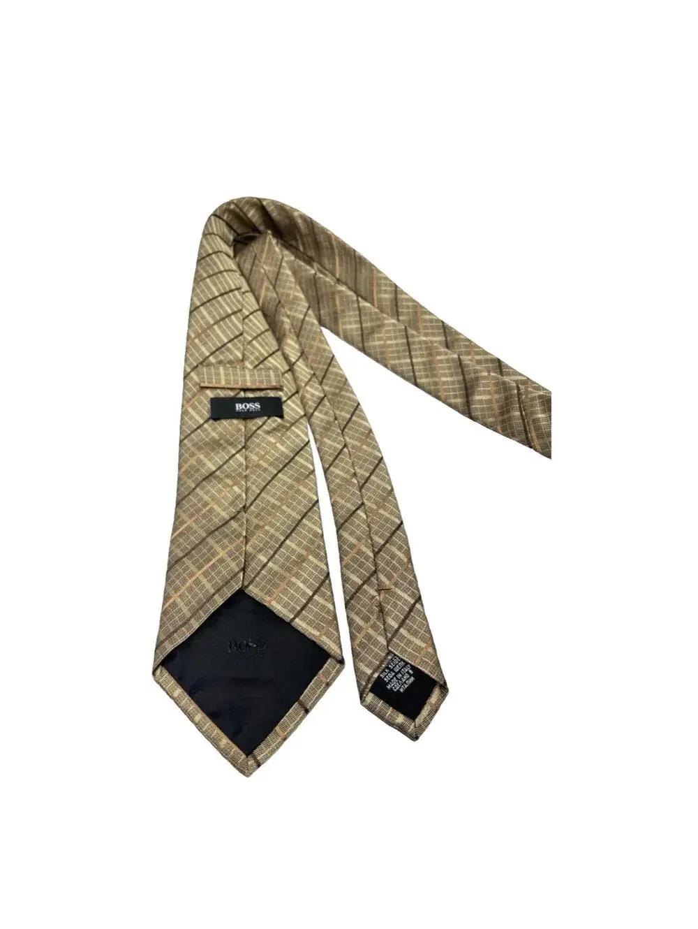 Hugo Boss Men’s Vintage Silk Neck Tie Made in Italy – GUC Designer Accessory